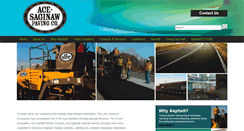 Desktop Screenshot of ace-saginawpaving.com